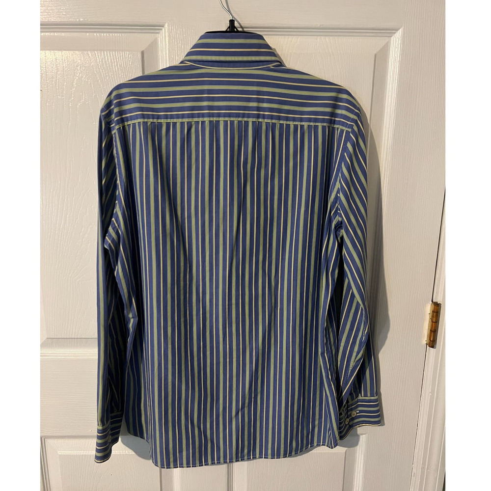 AMERICAN EAGLE OUTFITTERS Men's Button Front Vintage Fit Blue Yellow Shirt M - Picture 2 of 9